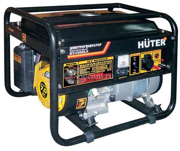 Huter DY4000LX бензиновый генератор 3 кВт