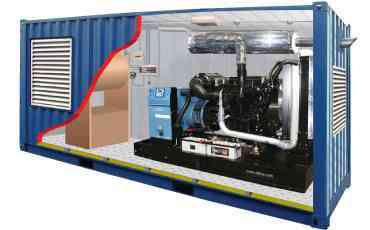 Дизель генератор в контейнере J130C2 /морской - 105 кВт