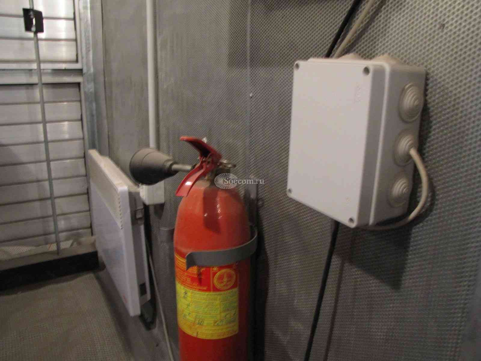 огнетушитель для контейнера (дизельная электростанция)