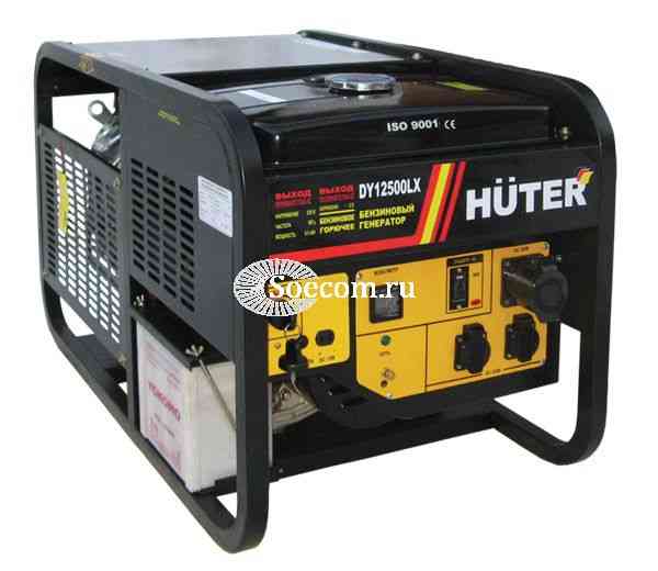 Huter DY12500LX бензиновый генератор 8 кВт (электростартер)